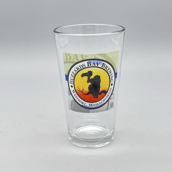 Buzzards Bay Brewing Logo Pint 16 Oz. Beer Glass Westport Massachusetts - Picture 1 of 5